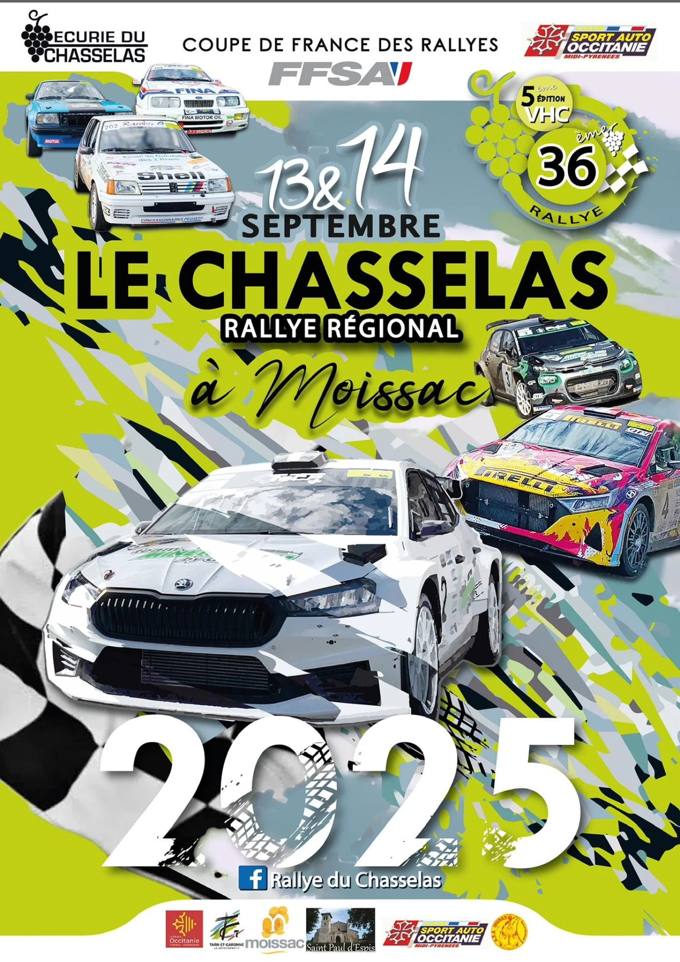 Affiche rallye chasselas 2025